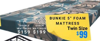 Bunkie 5" Foam Mattress