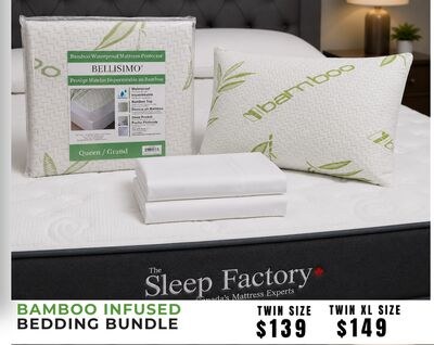 SLEEP FACTORY BAMBOO INFUSED BEDDING BUNDLE