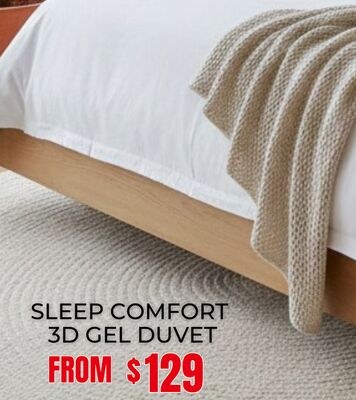 SLEEP COMFORT 3D GEL DUVET