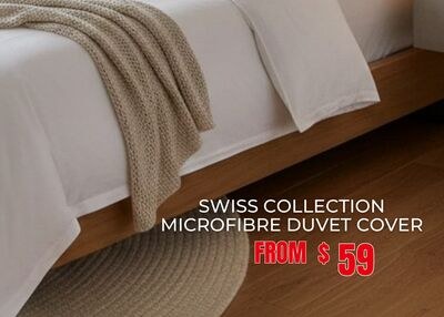 SWISS COLLECTION MICROFIBRE DUVET COVER