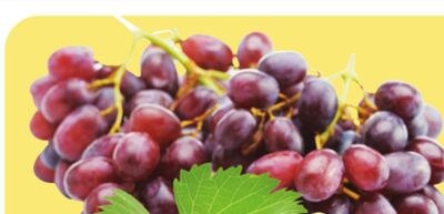 Green or red seedless grapes