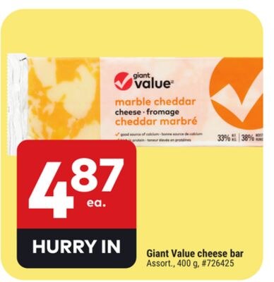 Giant Value cheese bar