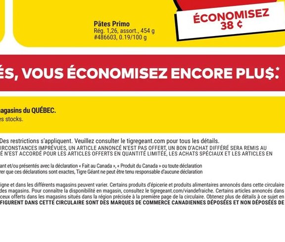 Primo Pâtes Coudes Elbows