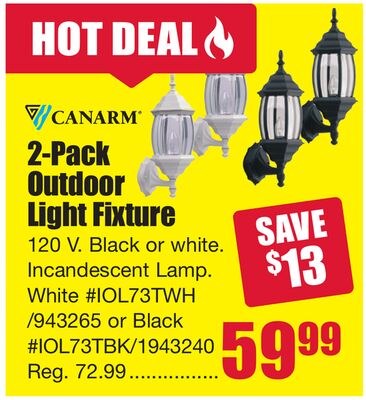 Canarm 2-Pack Outdoor Light Fixture