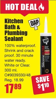 DAP Kitchen Bath & Plumbing Sealant