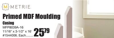 METRIE Primed MDF Moulding