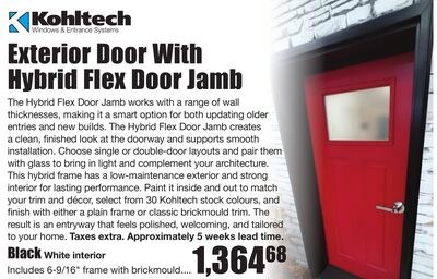 Kohltech Exterior Door With Hybrid Flex Door Ja…