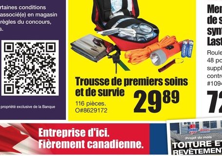 Aubaines Flamboyantes Trousse de premiers soins…