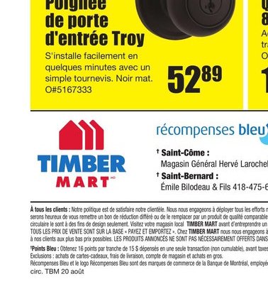 Weiser Poignée de porte d'entrée Troy