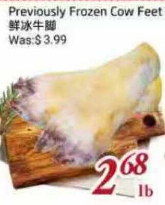 Previously Frozen Cow Feet