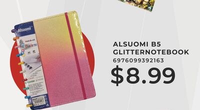 ALSUOMI B5 GLITTERNOTEBOOK