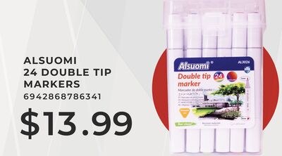 ALSUOMI 24 DOUBLE TIP Double Tip 24 MARKERS
