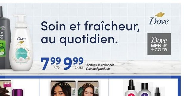 Dove Produits sélectionnés