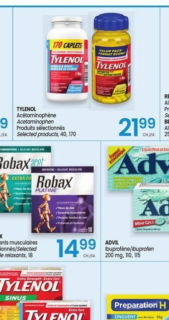 Tylenol Acetaminophen/Ibuprofen