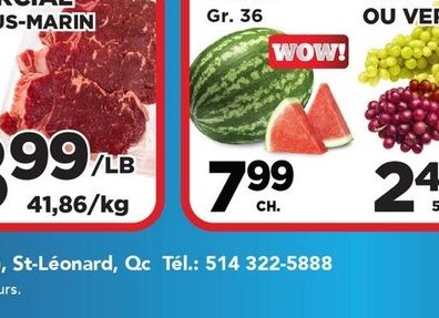 Faux filet commercial pour sous-marin