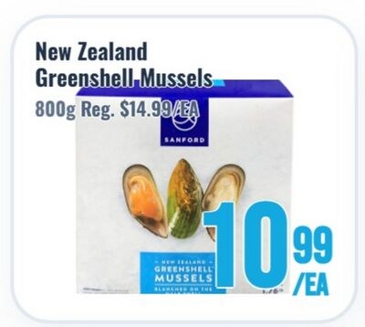 New Zealand Greenshell Mussels