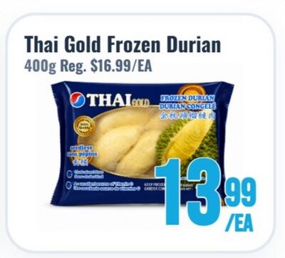 Thai Gold Frozen Durian
