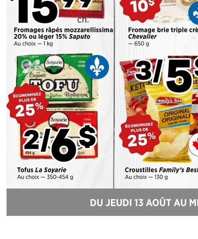 Fromages mozzarella Saputo