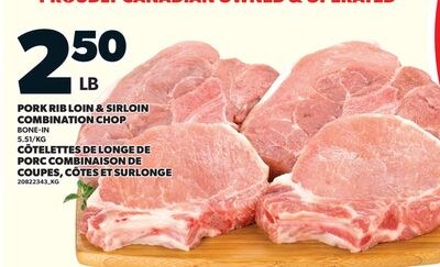 CÔTELETTES DE LONGE DE PORC COMBINAISON DE COUP…