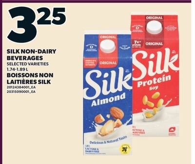 BOISSONS NON LAITIÈRES SILK, 1,74-1,89 L