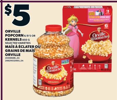 MAÏS À ÉCLATER, 6/8'S OU GRAINS DE MAÏS ORVILLE…