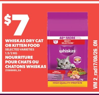 NOURRITURE POUR CHATS OU CHATONS WHISKAS