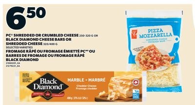 FROMAGE RÂPÉ OU FROMAGE ÉMIETTÉ PC, 250-320 G O…