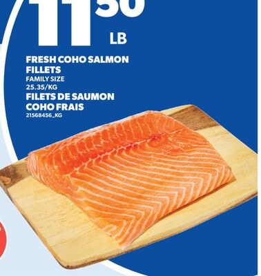 FILETS DE SAUMON COHO FRAIS