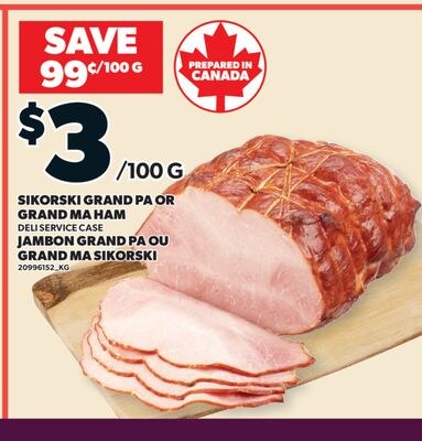 JAMBON GRAND PA OU GRAND MA SIKORSKI