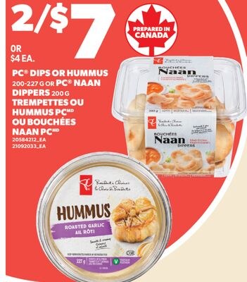 TREMPETTES OU HUMMUS PC, 200-227 G OU BOUCHÉES …