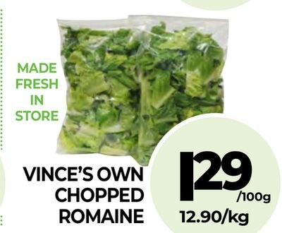VINCE'S OWN CHOPPED ROMAINE
