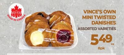 VINCE'S OWN MINI TWISTED DANISHES