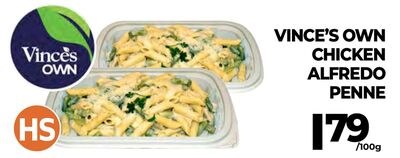 VINCE'S OWN CHICKEN ALFREDO PENNE