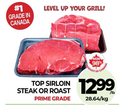 TOP SIRLOIN STEAK OR ROAST