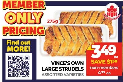 VINCE'S OWN LARGE STRUDEL