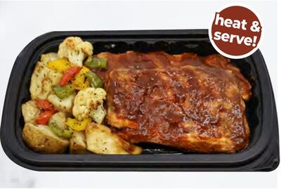 VINCE'S OWN GLAZED PORK BACK RIBS WITH POTATO