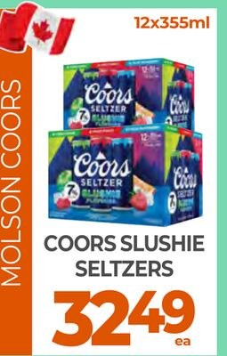 COORS SLUSHIE SELTZERS