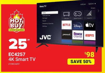 25" EC4257 4K Smart TV