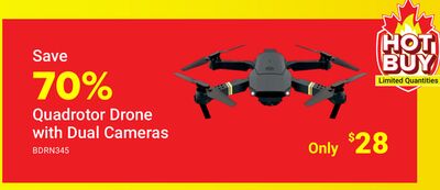 Quadrotor Drone with Dual Cameras