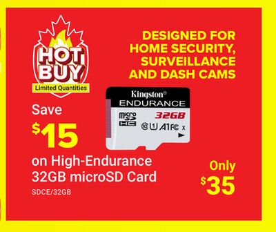 High-Endurance 32GB microSD Card
