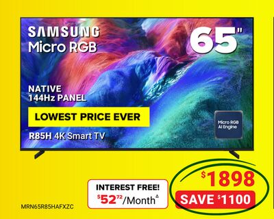 SAMSUNG Micro RGB NATIVE 144 Hz Panel R85H 4K S…