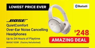 BOSE QuietComfort Over-Ear Noise Cancelling Hea…