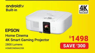EPSON Home Cinema 4K Smart Gaming Projector
