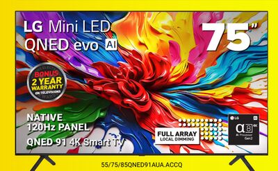 LG 55" Mini LED QNED evo Ai