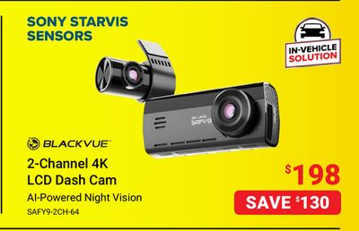 BLACKVUE 2-Channel 4K LCD Dash Cam