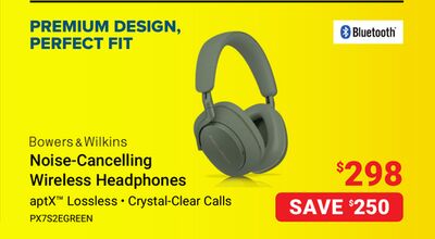 Bowers & Wilkins Noise-Cancelling Wireless Head…