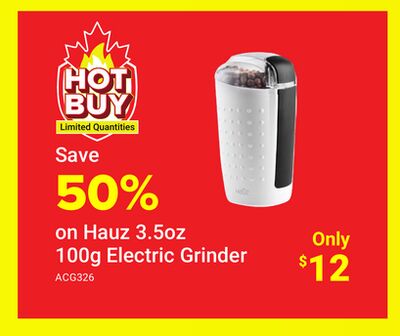 Hauz 3.5oz 100g Electric Grinder
