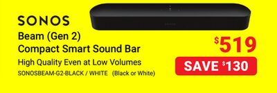 SONOS Beam (Gen 2) Compact Smart Sound Bar