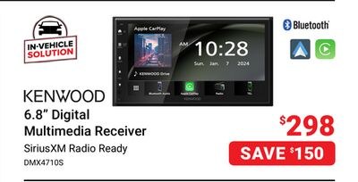 KENWOOD 6.8" Digital Multimedia Receiver