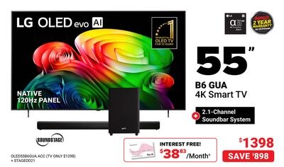 LG OLED evo A1 55" B6 GUA 4K Smart TV